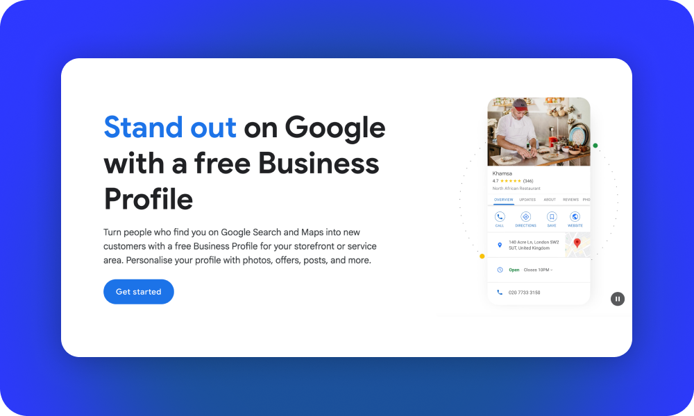 Setup a Google Business Profile